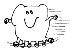 Little elephant 'mame' sticker #1202164