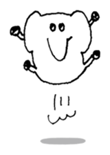 Little elephant 'mame' sticker #1202165