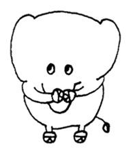 Little elephant 'mame' sticker #1202166