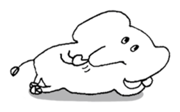 Little elephant 'mame' sticker #1202172