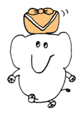 Little elephant 'mame' sticker #1202173