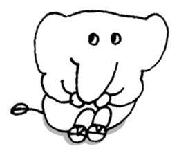 Little elephant 'mame' sticker #1202174