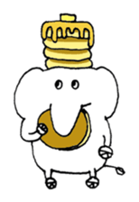 Little elephant 'mame' sticker #1202176