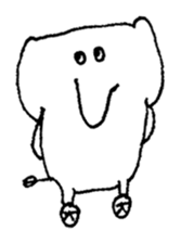 Little elephant 'mame' sticker #1202182