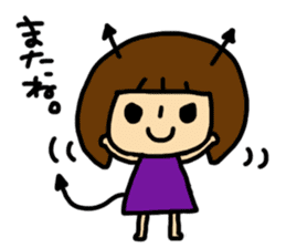 Mima-chan devil. sticker #1202465