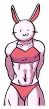 Muscle Cat Sticker sticker #1203184