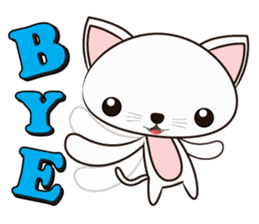 Shiro Neko the Cute Little White Cat sticker #1203427