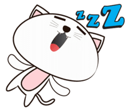 Shiro Neko the Cute Little White Cat sticker #1203429