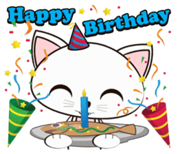 Shiro Neko the Cute Little White Cat sticker #1203431