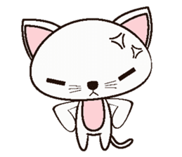 Shiro Neko the Cute Little White Cat sticker #1203433