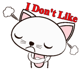 Shiro Neko the Cute Little White Cat sticker #1203446