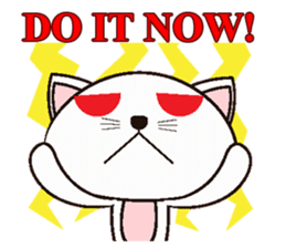 Shiro Neko the Cute Little White Cat sticker #1203450