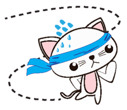 Shiro Neko the Cute Little White Cat sticker #1203457