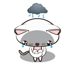 Shiro Neko the Cute Little White Cat sticker #1203460