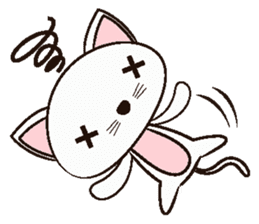 Shiro Neko the Cute Little White Cat sticker #1203464