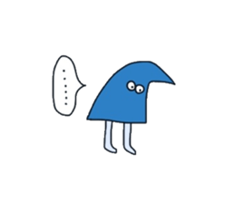 Mr.Triangle Lives Calmly. sticker #1203667