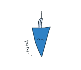 Mr.Triangle Lives Calmly. sticker #1203675