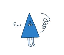 Mr.Triangle Lives Calmly. sticker #1203678