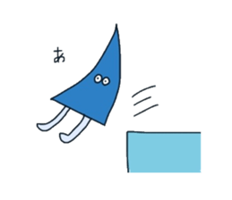 Mr.Triangle Lives Calmly. sticker #1203699