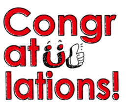 Congratulations! sticker #1203809