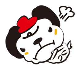 Dog of soft hair sticker #1203836