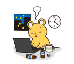 Yu-chan bear sticker #1204059