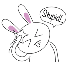 Crazy stupid Rabbit.. ;P sticker #1204421