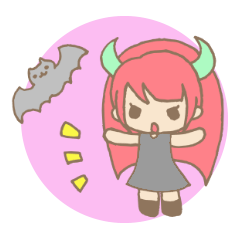 Girl devil children"sa-tan".