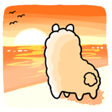 Fluffy Alpaca sticker #1204874