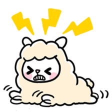 Fluffy Alpaca sticker #1204877