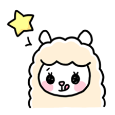 Fluffy Alpaca sticker #1204884