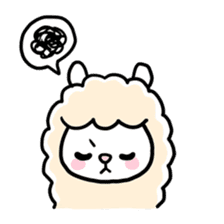 Fluffy Alpaca sticker #1204887