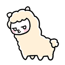 Fluffy Alpaca sticker #1204890