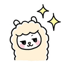 Fluffy Alpaca sticker #1204891