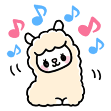 Fluffy Alpaca sticker #1204899