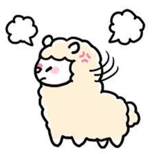 Fluffy Alpaca sticker #1204900