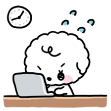 Afro puppy sticker #1204917