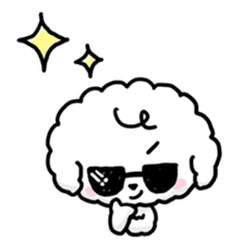 Afro puppy sticker #1204931