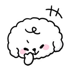 Afro puppy sticker #1204932