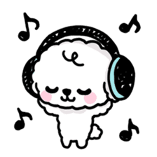 Afro puppy sticker #1204939