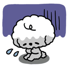 Afro puppy sticker #1204942