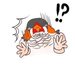 Muscle zebra finch And Friends sticker #1205191