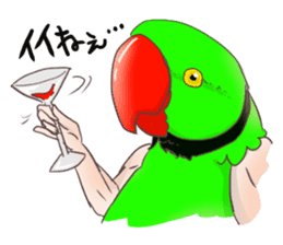 Muscle zebra finch And Friends sticker #1205209