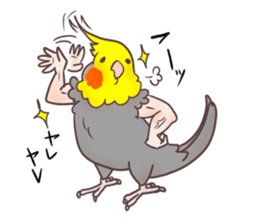 Muscle zebra finch And Friends sticker #1205212