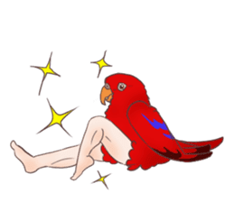 Muscle zebra finch And Friends sticker #1205221