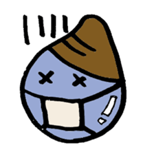 Rice girl & Dull eggplant sticker #1205404