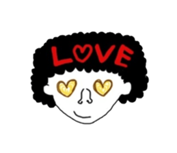 Afro girl & Ghost man sticker #1207118