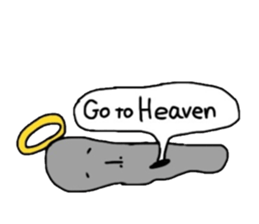 Afro girl & Ghost man sticker #1207136