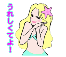 Beautiful and elegant mermaid Princess sticker #1207153