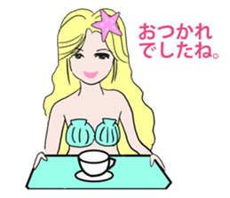 Beautiful and elegant mermaid Princess sticker #1207156